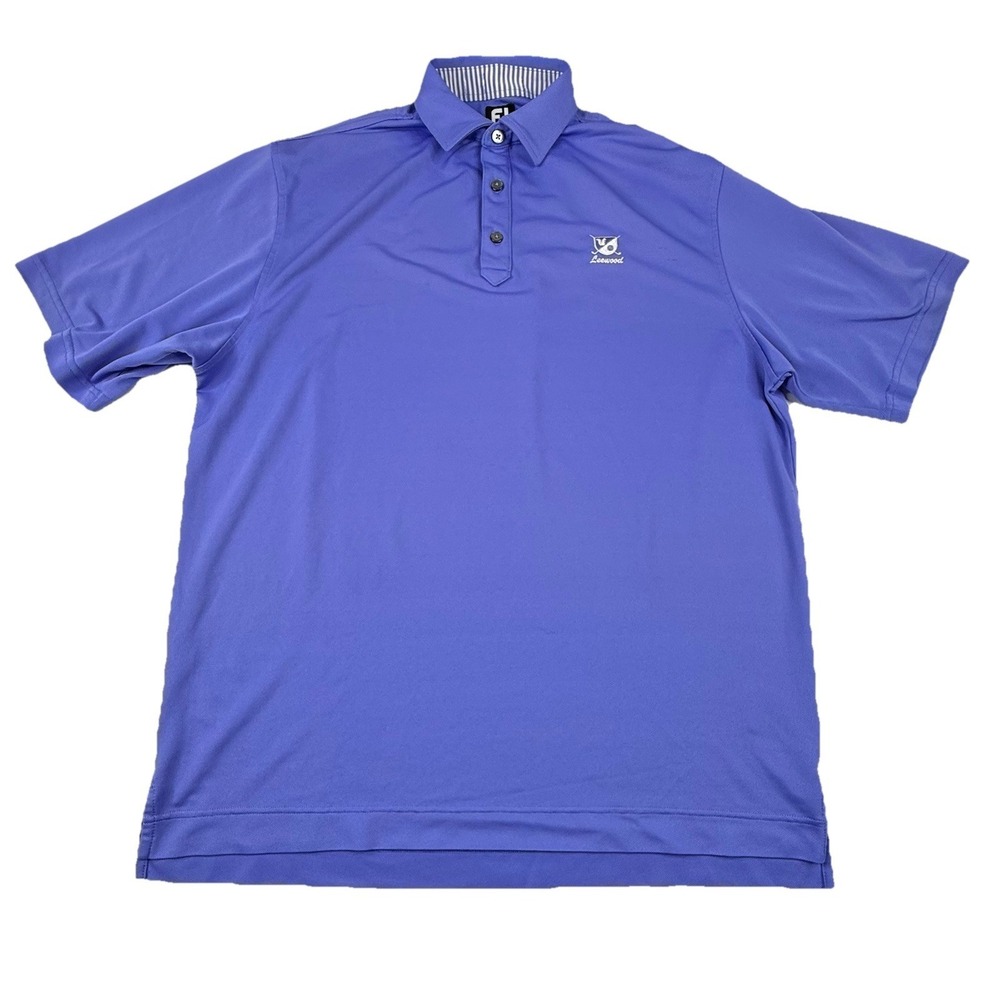 Footjoy FJ‎ Golf Polo Leewood Golf Club Periwinkle Men's Large